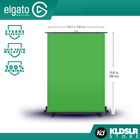 CORSAIR Elgato Green Screen Collapsible Chroma Key Panel (148 x 180 cm / 58.27 x 70.87 in)